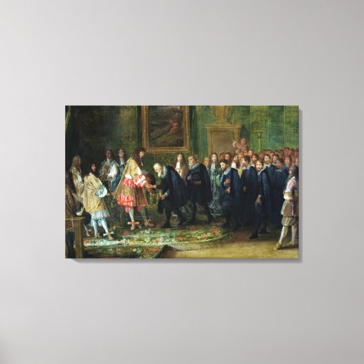 Der Empfang der Botschafter Leinwanddruck (Vorderseite)