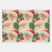 Der Empfang des klassischen Weihnachtsmanns Geschenkpapier Set (Vorderseite 3)