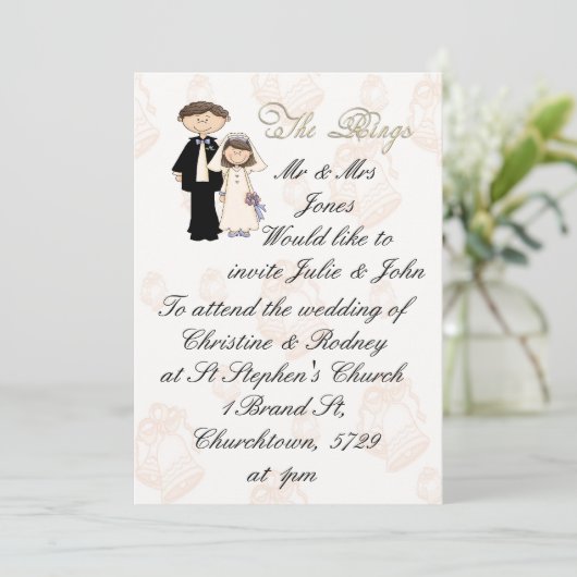 Der Empfang Einladung (Stehend Vorderseite)