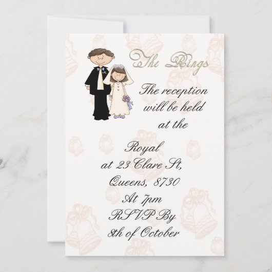 Der Empfang Einladung (Rückseite)