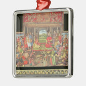 Der Empfang für den Botschafter Silbernes Ornament (Links)