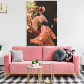 Der Empfang oder L'Ambitieuse (Politische Frau) c Leinwanddruck (Insitu (Wohnzimmer))
