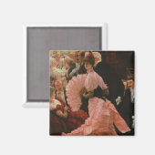 Der Empfang oder L'Ambitieuse (Politische Frau) c Magnet (Vorderseite/Rückseite)