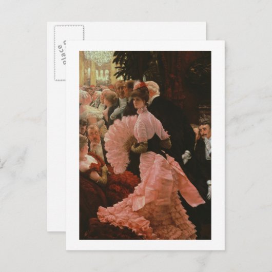 Der Empfang oder L'Ambitieuse (Politische Frau) c Postkarte (Vorne/Hinten)