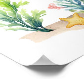 Der Empfang unter der bunten Babydusche Poster (Ecke)