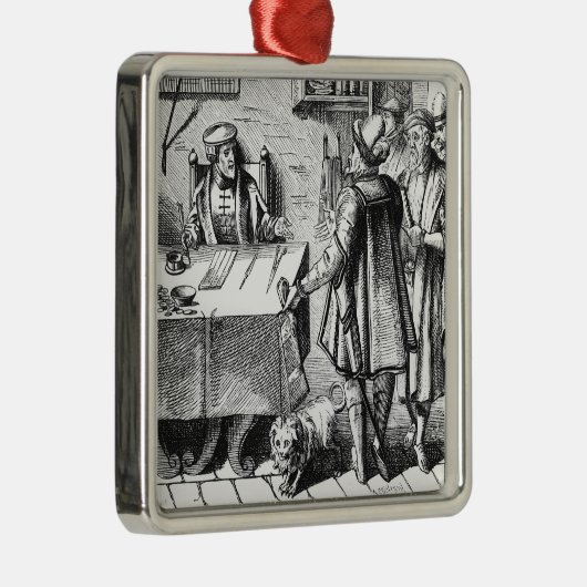 Der Empfänger von Steuern, nach einem Holzschnitt Ornament Aus Metall (Rechts)