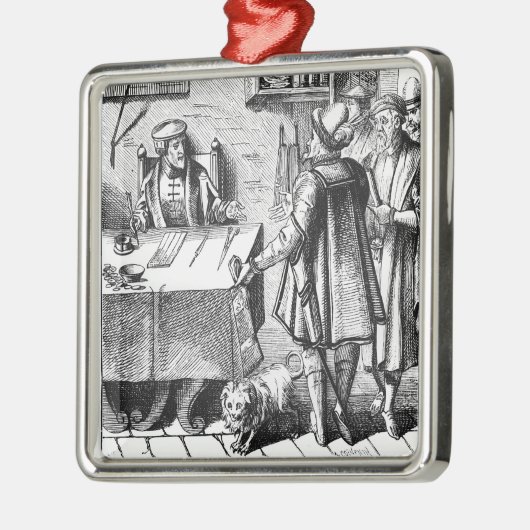 Der Empfänger von Steuern, nach einem Holzschnitt Ornament Aus Metall (Links)