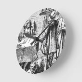 Der Empfänger von Steuern, nach einem Holzschnitt Runde Wanduhr (Winkel)