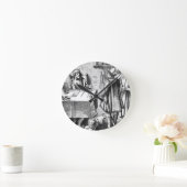 Der Empfänger von Steuern, nach einem Holzschnitt Runde Wanduhr (Zuhause)