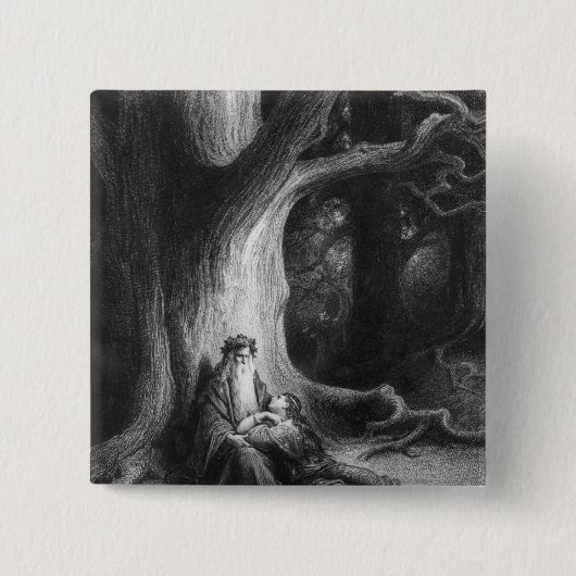 Der Enchanter MERLIN und der feenhafte Vivien Button (Vorderseite)