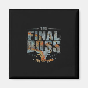 Der Endboss Vintage Rockmusik Endboss Gamer Magnet