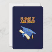 Der endgültige Entwurf: Graduierungspartei Einladung (Rückseite)