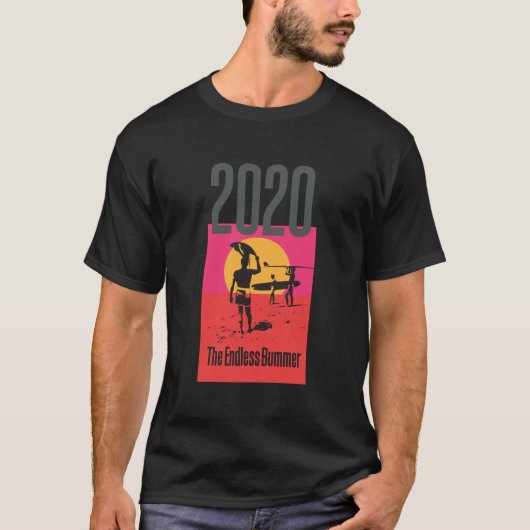 Der endlose Sommer-Funny-Surf-Absturz Summ T-Shirt (Vorderseite)
