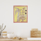 Der Engel bläst Trumpet Poster (Küche)