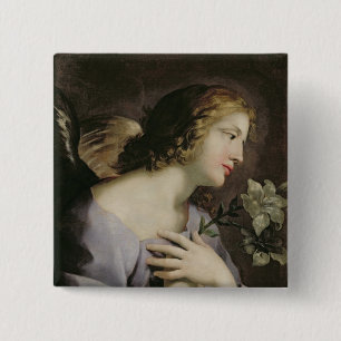 Der Engel der Ankündigung, c.1650 Button