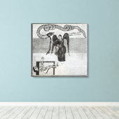 Der Engel, der die Schlüssel der Hölle hält Leinwanddruck (Insitu (Holzboden))