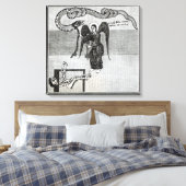 Der Engel, der die Schlüssel der Hölle hält Leinwanddruck (Insitu (Schlafzimmer))