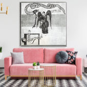 Der Engel, der die Schlüssel der Hölle hält Leinwanddruck (Insitu (Wohnzimmer))