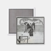 Der Engel, der die Schlüssel der Hölle hält Magnet (Vorderseite/Rückseite)