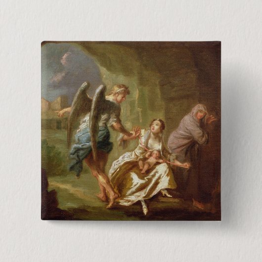 Der Engel der Gnade, c.1746 (Öl auf Leinwand) Button (Vorderseite)