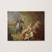 Der Engel der Gnade, c.1746 (Öl auf Leinwand) Puzzle (Horizontal)