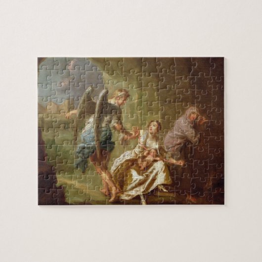 Der Engel der Gnade, c.1746 (Öl auf Leinwand) Puzzle (Horizontal)