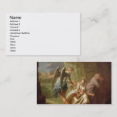 Der Engel der Gnade, c.1746 (Öl auf Leinwand) Visitenkarte (Vorne/Hinten)