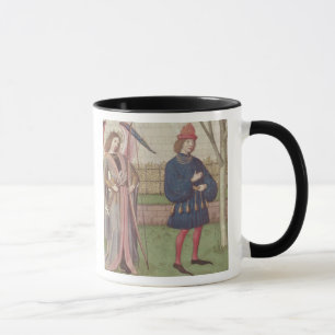 Der Engel der Liebe erscheinend zu einem Liebhaber Tasse