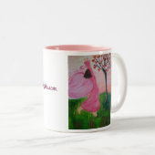 Der Engel der Liebe Zweifarbige Tasse (VorderseiteRechts)