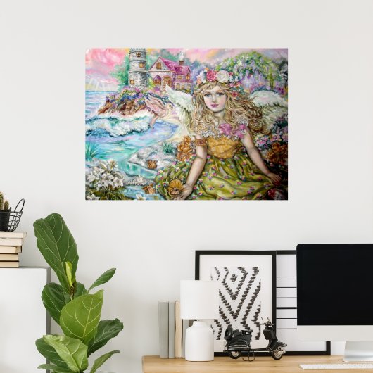 Der Engel der Perlmuschel. Poster (Heimbüro)