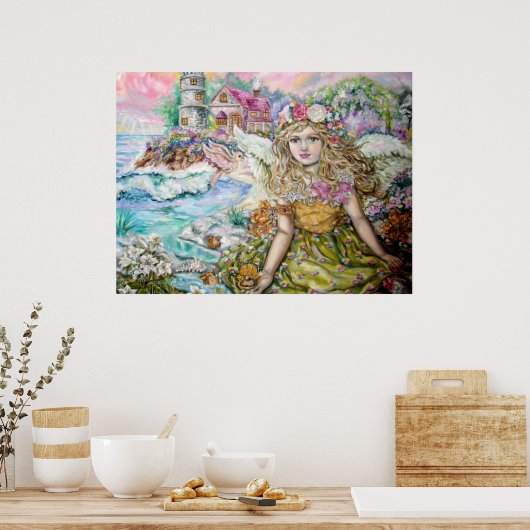 Der Engel der Perlmuschel. Poster (Küche)