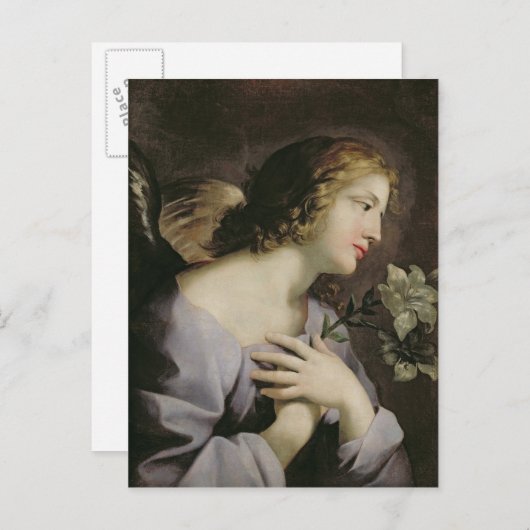 Der Engel der Verkündigung, c.1650 Postkarte (Vorne/Hinten)