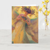 Der Engel der Vögel Franz Dvorak 1910 Karte (Gelbe Blume)