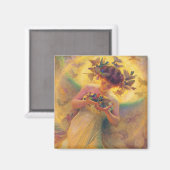 Der Engel der Vögel Franz Dvorak 1910 Magnet (Vorderseite/Rückseite)
