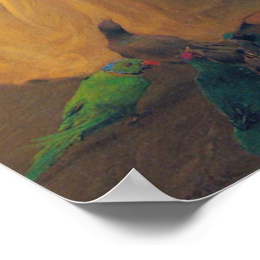 Der Engel der Vögel Franz Dvorak 1910 Poster (Ecke)