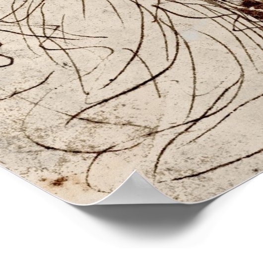 Der Engel der von Barbieri zeichnend Annunziation Poster (Ecke)