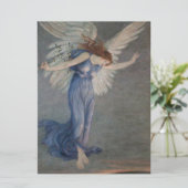 Der Engel des Friedens (von Walter Crane) Karte (Stehend Vorderseite)