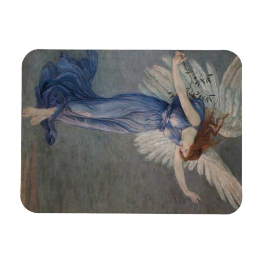 Der Engel des Friedens (von Walter Crane) Magnet (Horizontal)