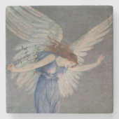 Der Engel des Friedens (von Walter Crane) Steinuntersetzer (Vorderseite)