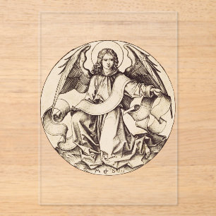 Der Engel des heiligen Matthäus - Kunstsymbol Acryleinladungen
