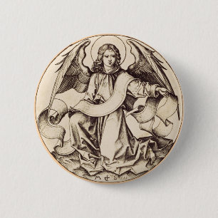 Der Engel des heiligen Matthäus - Kunstsymbol Button