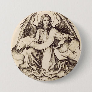 Der Engel des heiligen Matthäus - Kunstsymbol Button