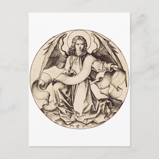 Der Engel des Heiligen Matthew Postkarte (Vorderseite)
