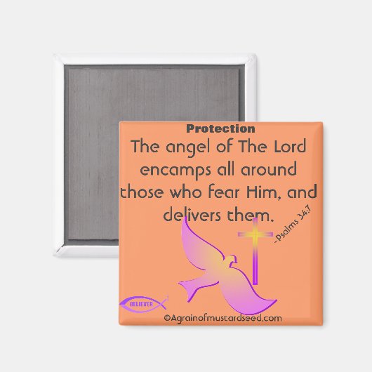 Der Engel des Herrn Magnet (Vorderseite/Rückseite)