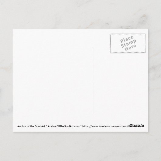 Der Engel des Herrn Postkarte (Rückseite)