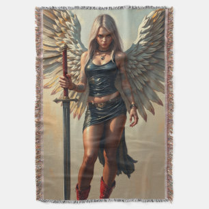 Der Engel des Kriegers Decke