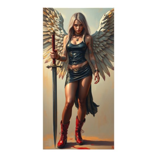 Der Engel des Kriegers Fotodruck (Vorne)