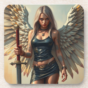 Der Engel des Kriegers Getränkeuntersetzer