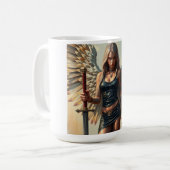 Der Engel des Kriegers Kaffeetasse (Vorderseite Links)