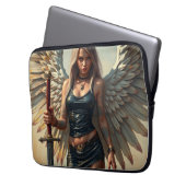 Der Engel des Kriegers Laptopschutzhülle (Vorderseite Links)